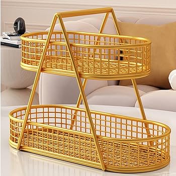 2 Tier Countertop Fruit Basket, Kitchen Organizer