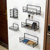 Premium 5-Piece Adhesive Bathroom & Kitchen Organizer Rack Set