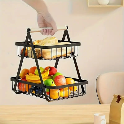 Portable Countertop Organizer for Fruits, Vegetables