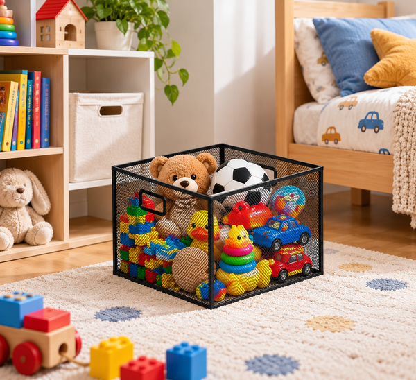 Metal Mesh Storage Basket