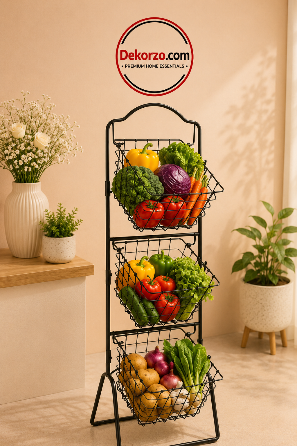 Fruit & Vegetable Rack – Kitchen Storage Organizer