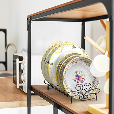 Vertical Plate Stand Holder Dish Rack Dinnerware Organizer