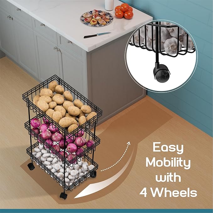 Multipurpose Fruits & Vegetable Stand/Kitchen Trolley