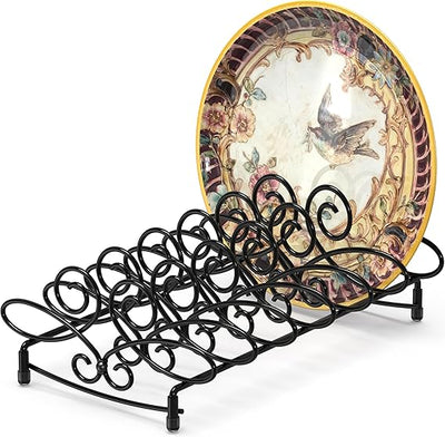 Vertical Plate Stand Holder Dish Rack Dinnerware Organizer
