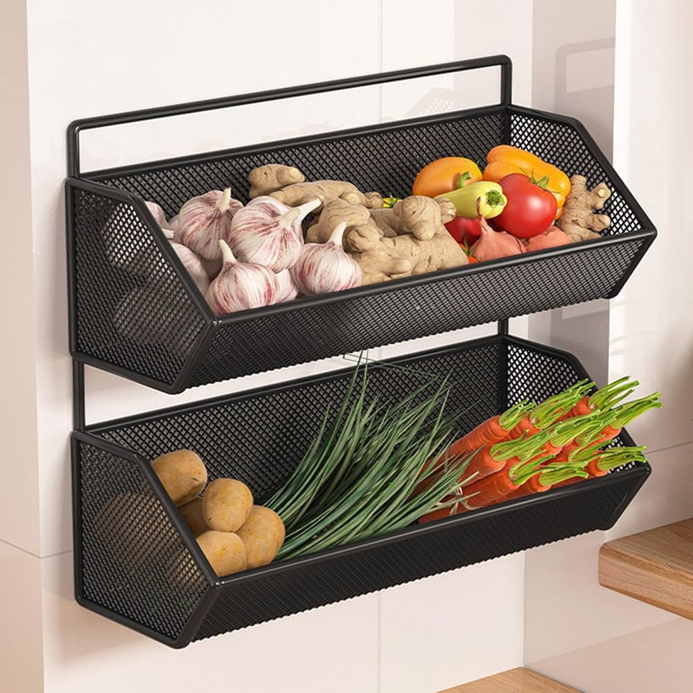 Double Layer Storage Basket