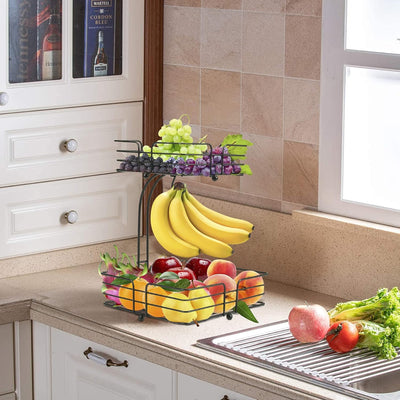 2-Tier Countertop Fruit Basket, Fruit Bowl