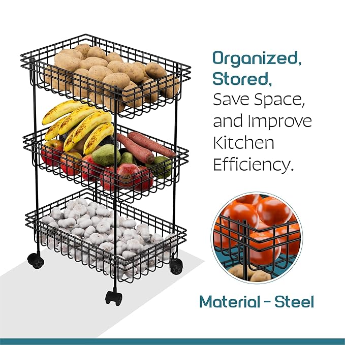 Multipurpose Fruits & Vegetable Stand/Kitchen Trolley