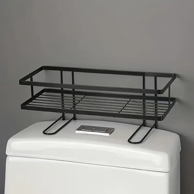 Multiple Compartments for Toiletries, Shampoo, Shower Gel, and Decorative Vase