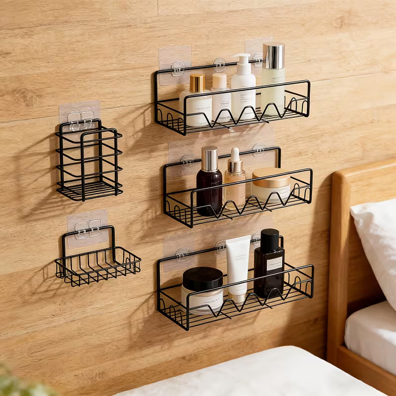 Premium 5-Piece Adhesive Bathroom