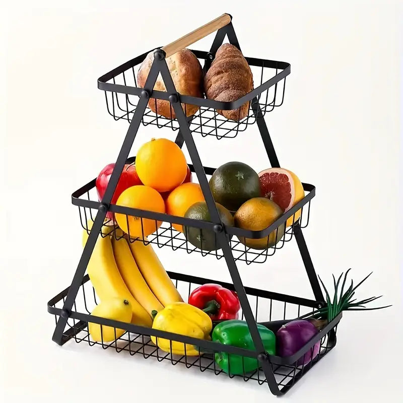 Portable Countertop Organizer for Fruits, Vegetables
