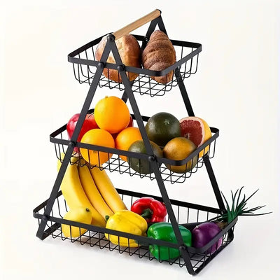 Portable Countertop Organizer for Fruits, Vegetables