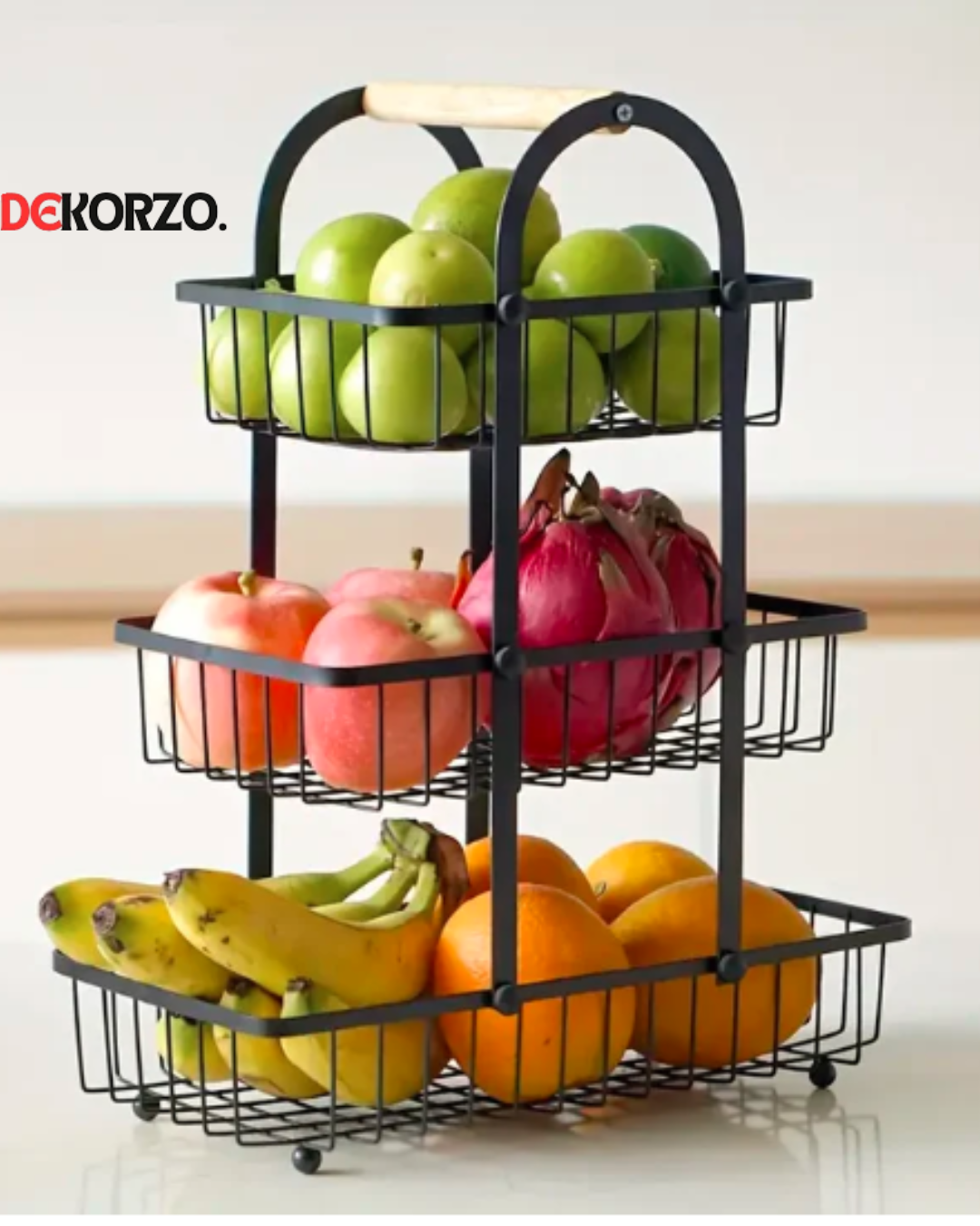 Fruits, and Vegetables, Kitchen Organizer Basket Durable Kitchenware