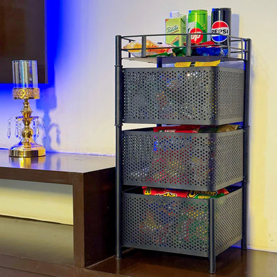 Multipurpose Counter Top Vegetable Metal Trolley By DEKORZO
