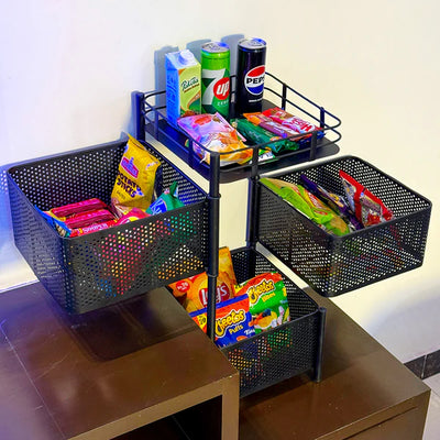 Multipurpose Counter Top Vegetable Metal Trolley By DEKORZO