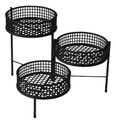 Multi Layers Rotatable Fruit Tray Stand Space Saver