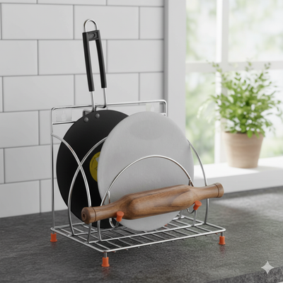 Stainless Steel Chakla Belan Tava Stand