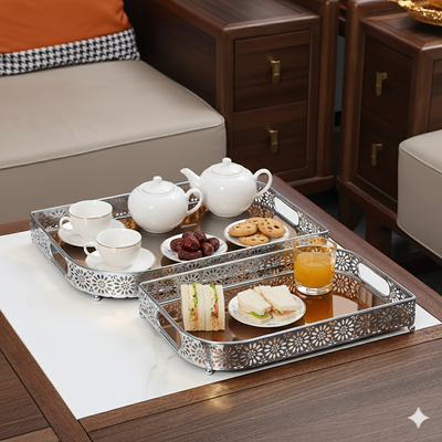 Luxury Golden Metal Tray