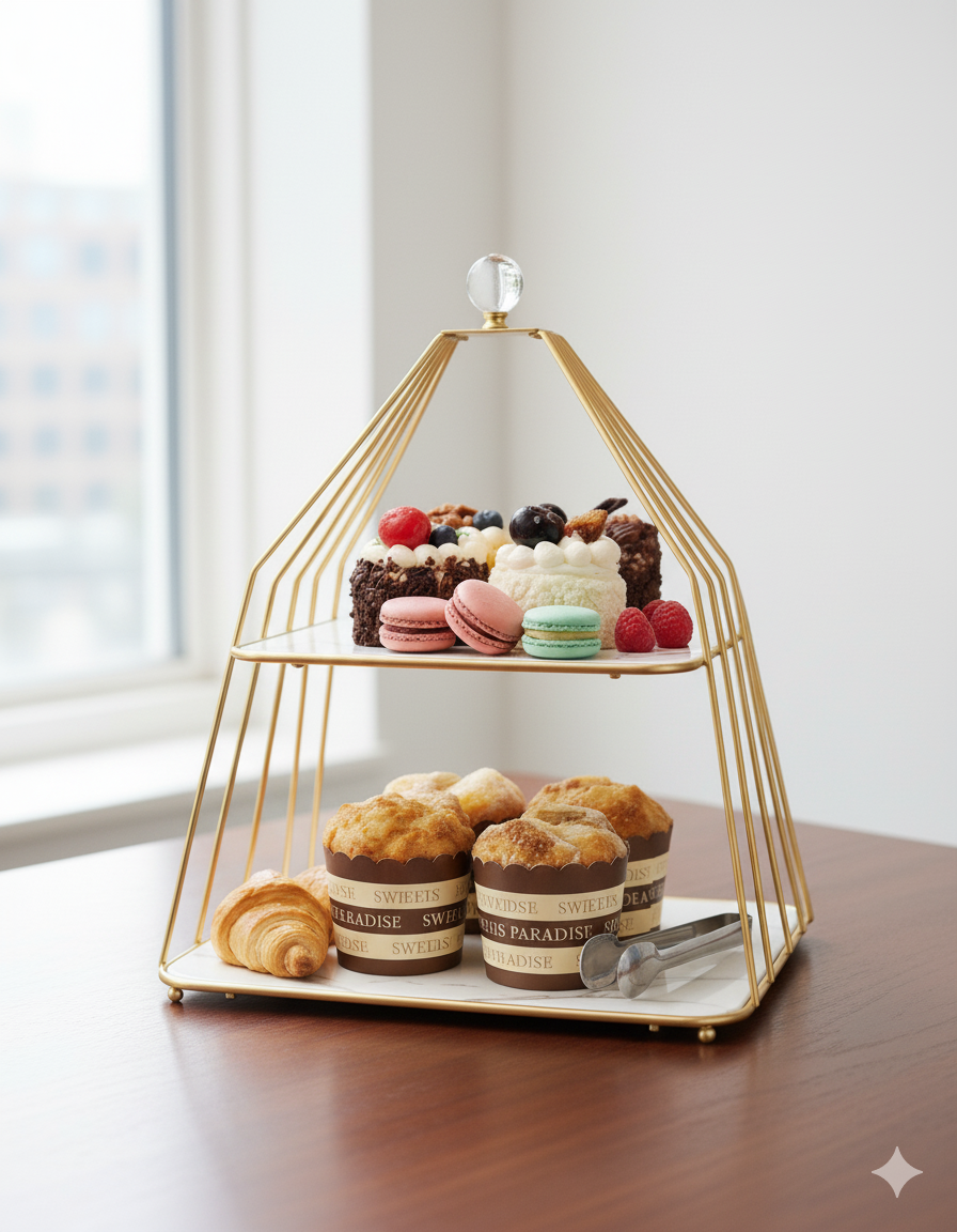 Multi-layered Iron Cake Stand Dessert Stand
