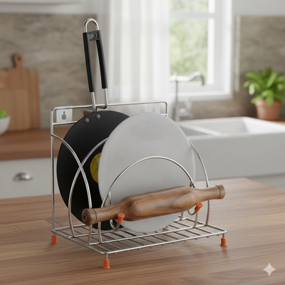 Stainless Steel Chakla Belan Tava Stand