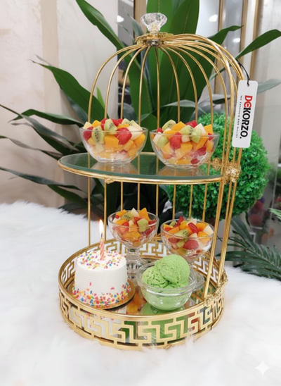Decorative Birdcage Makeup Stand