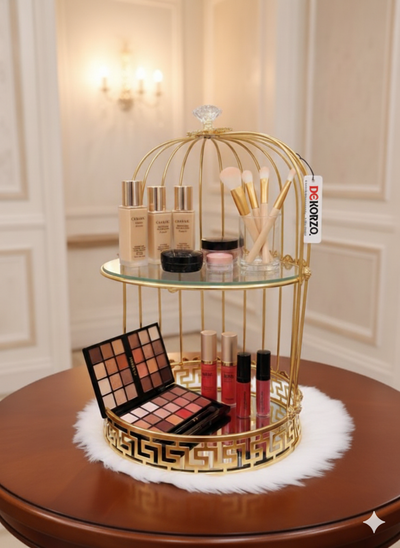 Decorative Birdcage Makeup Stand