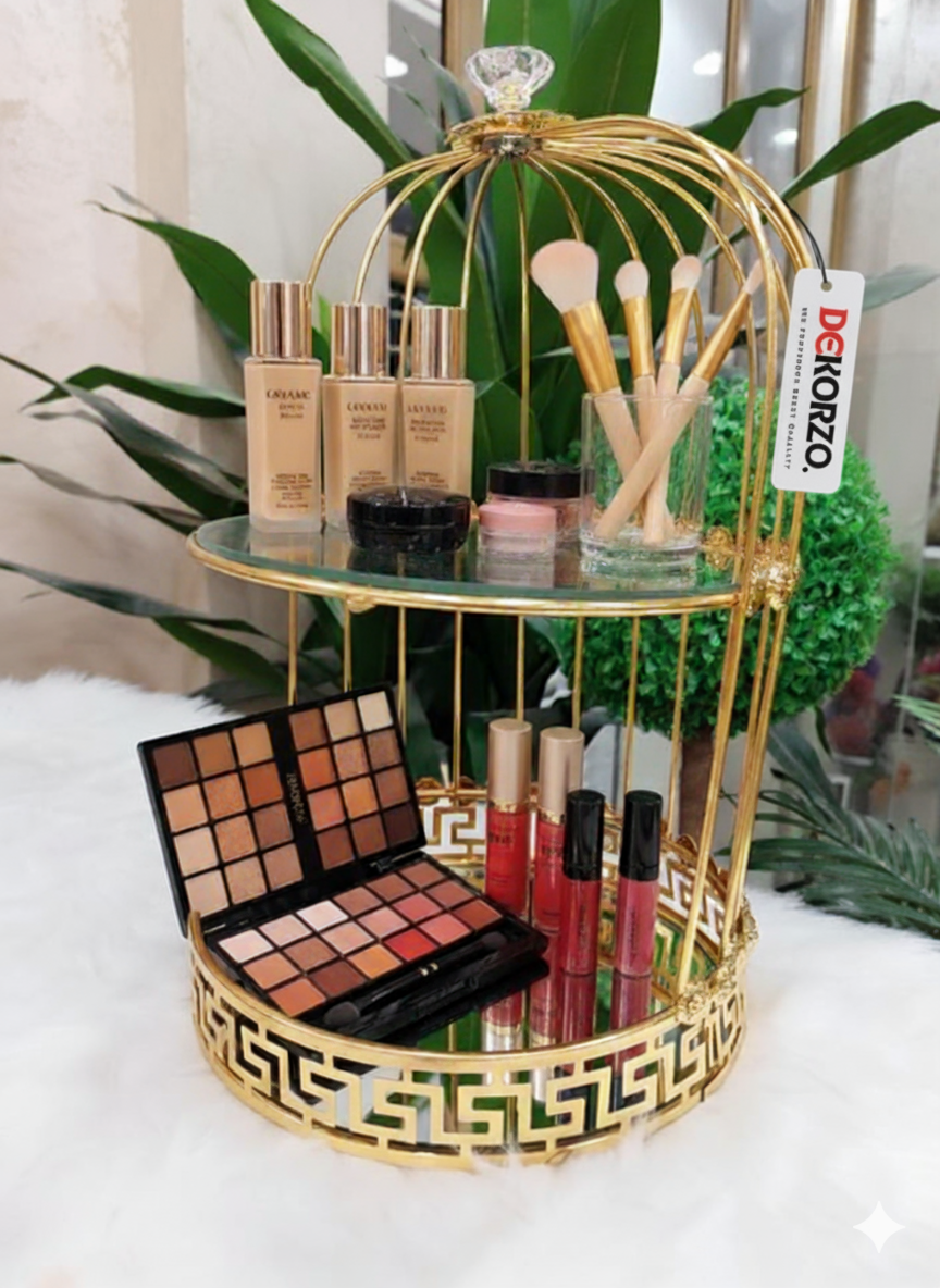 Decorative Birdcage Makeup Stand