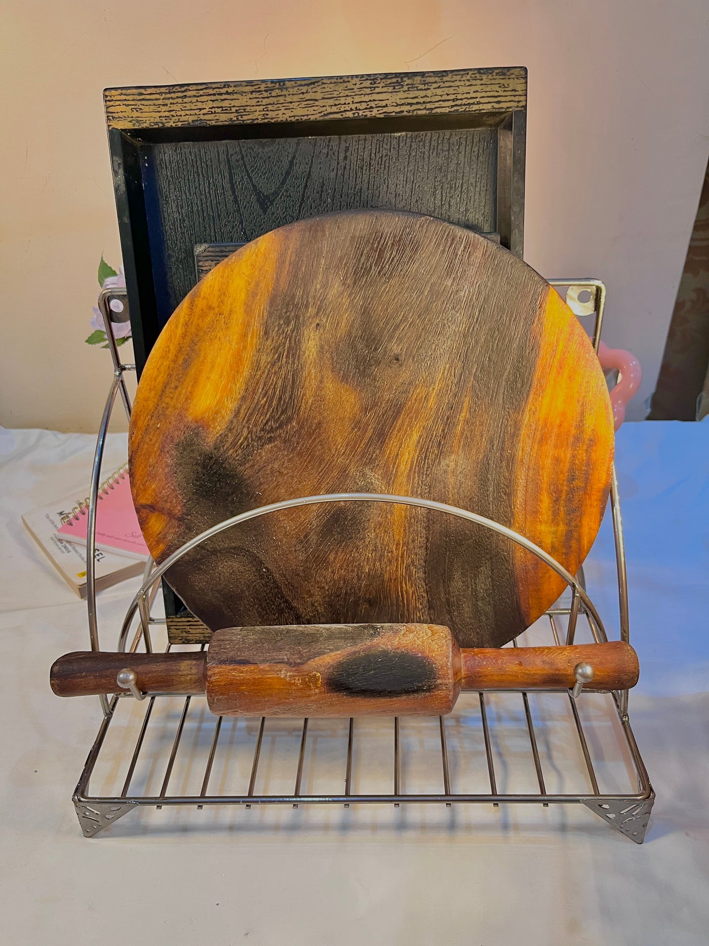 Stainless Steel Chakla Belan Tava Stand