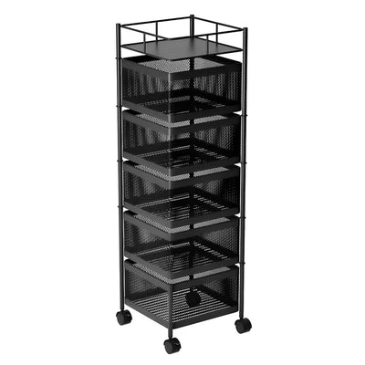 Premium Square Metal Trolley By Dekorzo