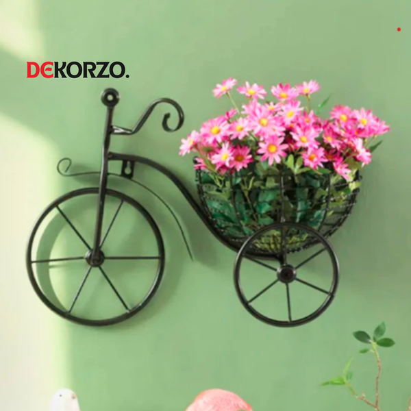 Bicycle Iron Wall Wall Hanging Flower Holder Living Room