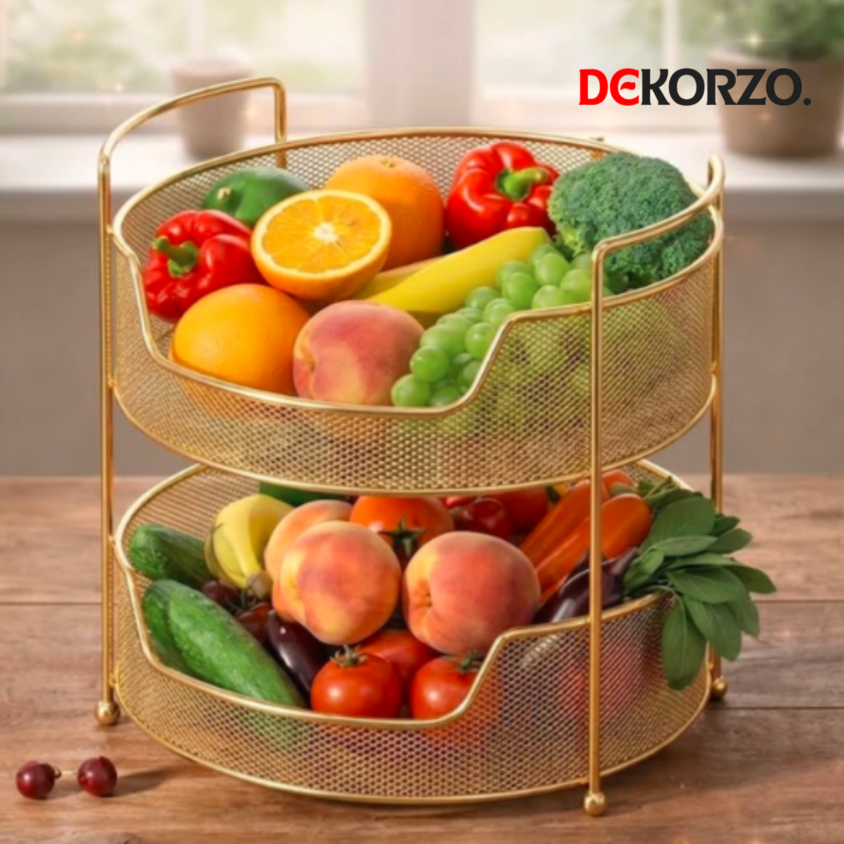 Metal Fruit & Vegetable Storage Basket