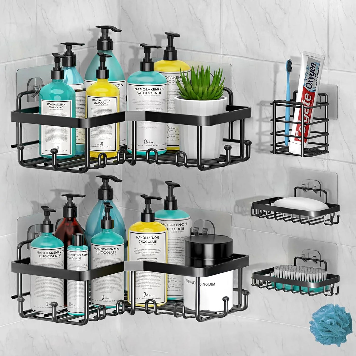 Multipurpose Wall Storage Racks pack of 5 – Dekorzo