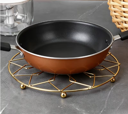 Luxury Golden Heat Resistant Pot Stand