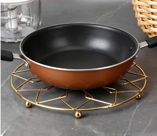 Luxury Golden Heat Resistant Pot Stand