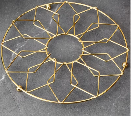 Luxury Golden Heat Resistant Pot Stand