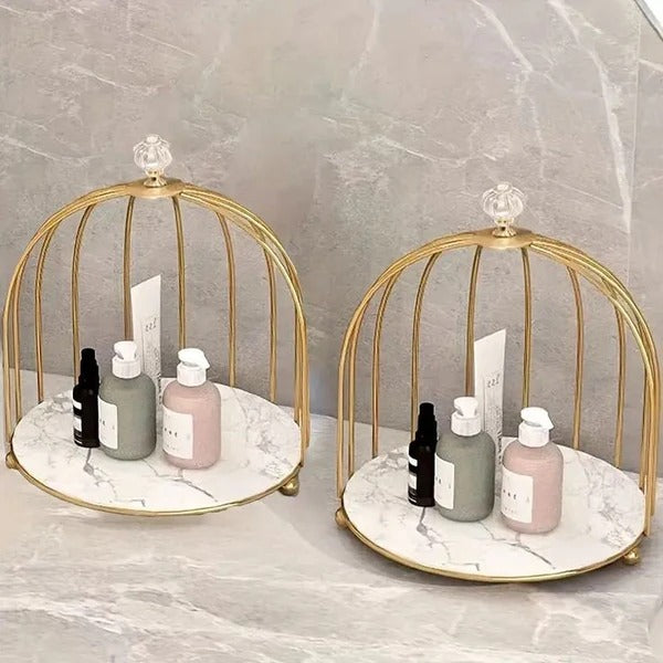 Nordic Style Bird Cage Cosmetic Storage Rack