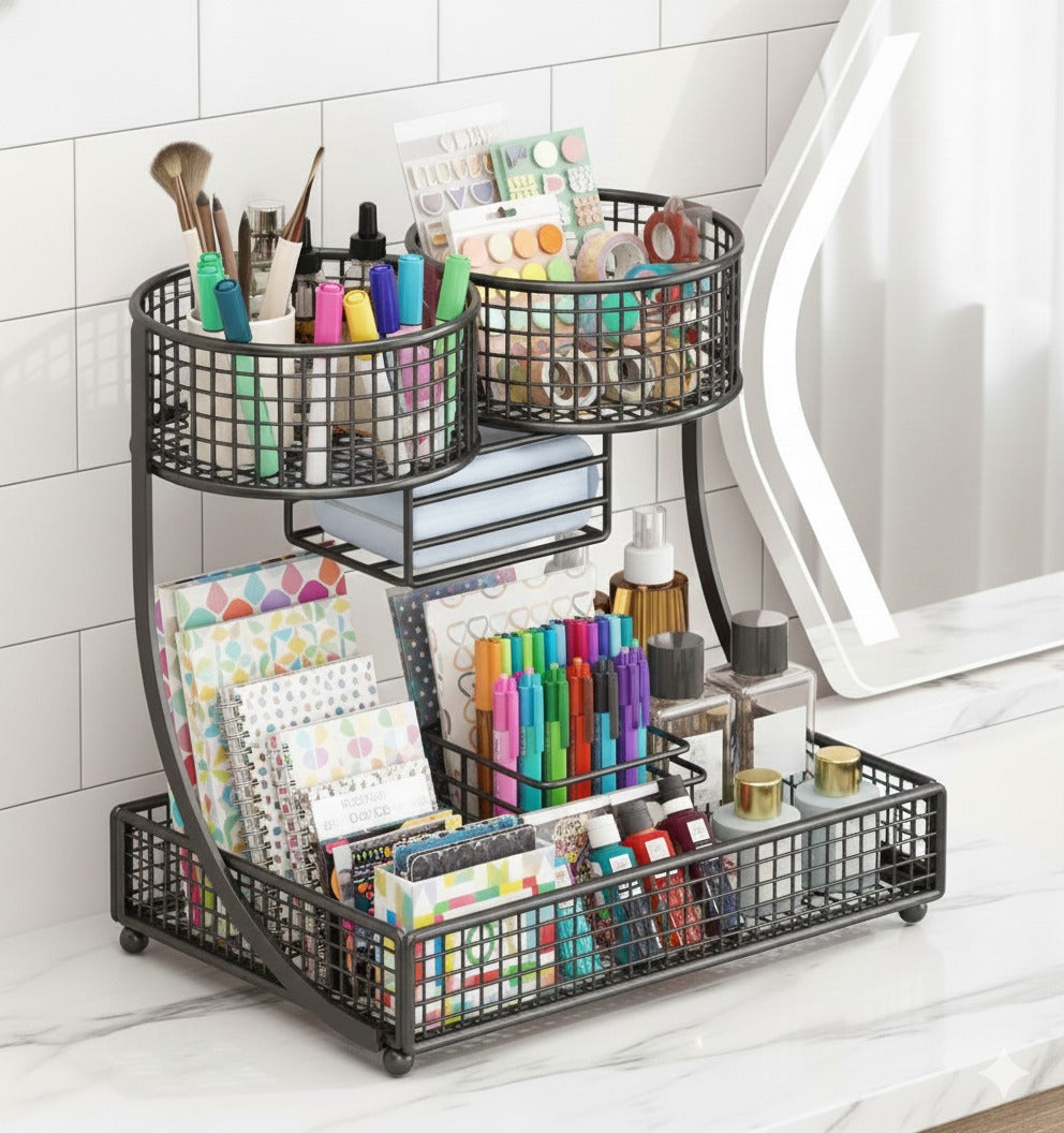 Mesh Countertop Serving & Organizer Stand