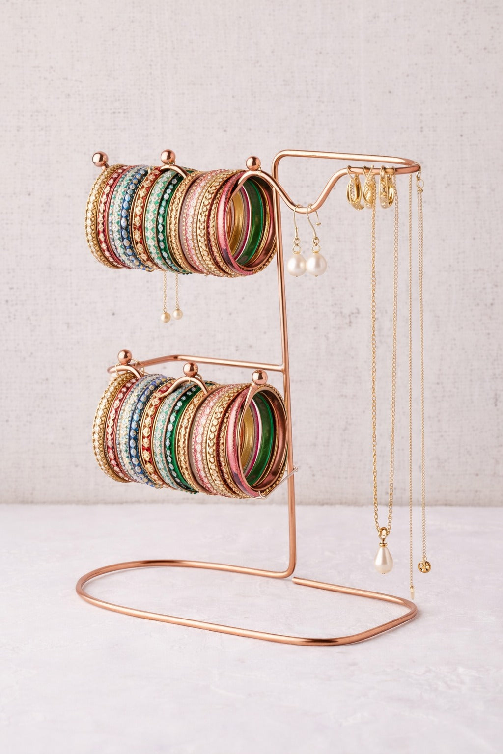 Jewelry Organizer Stand | Bangle, Bracelet, Necklace & Earring Holder