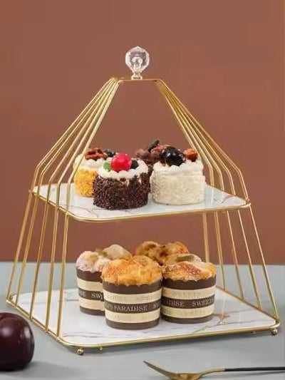 Multi-layered Iron Cake Stand Dessert Stand Refreshment Stand