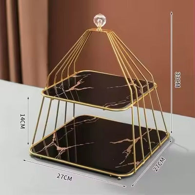 Multi-layered Iron Cake Stand Dessert Stand Refreshment Stand