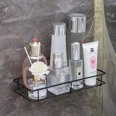 Bathroom Shelf, Bathroom Wall-mounted Square Storage Rack, Toilet Cosmetic Rack