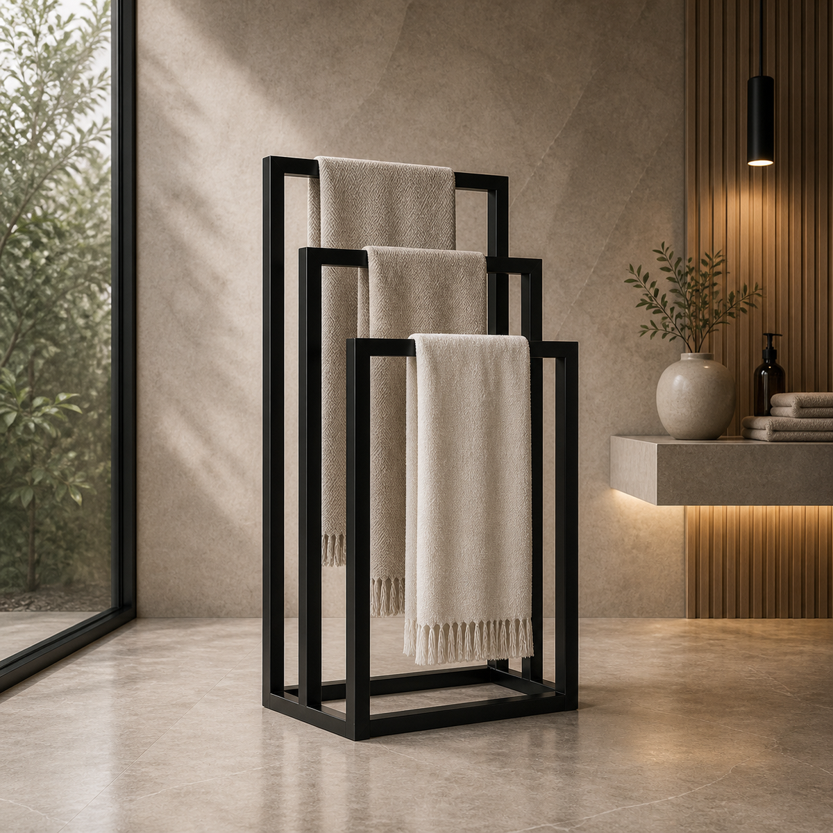 Modern Freestanding Towel Rack Stand