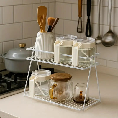 Metal Kitchen Spice Rack Organizer