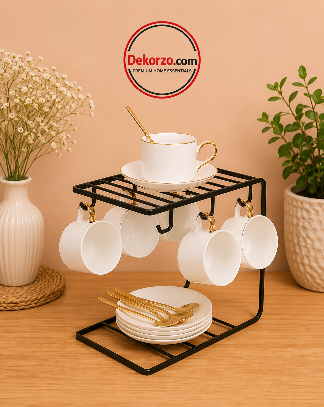 Modern Kitchen Mug Organizer