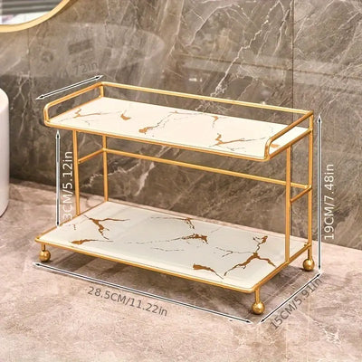 Double Layer Cosmetic Storage Rack