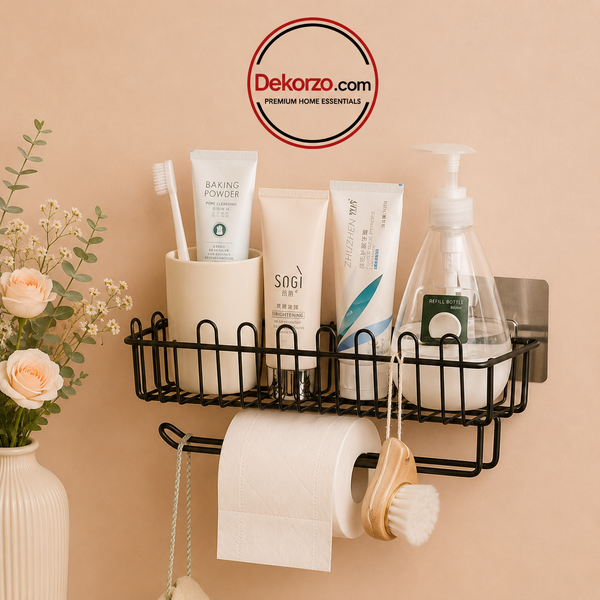 Wall Mount Storage Rack Bathroom Rack