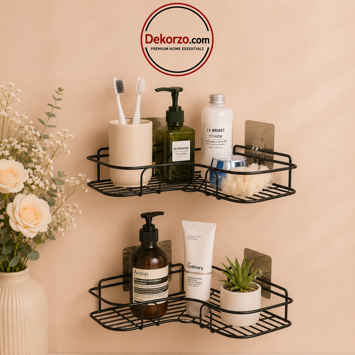 Multipurpose Kitchen Bathroom Corner Shelf