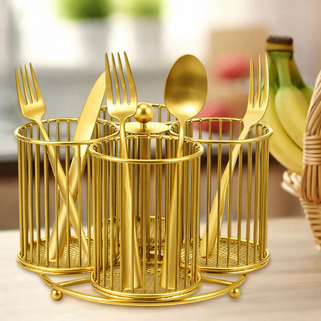 Cutlery Holder / Cutlery Organizer (Rotating Cutlery Holder)