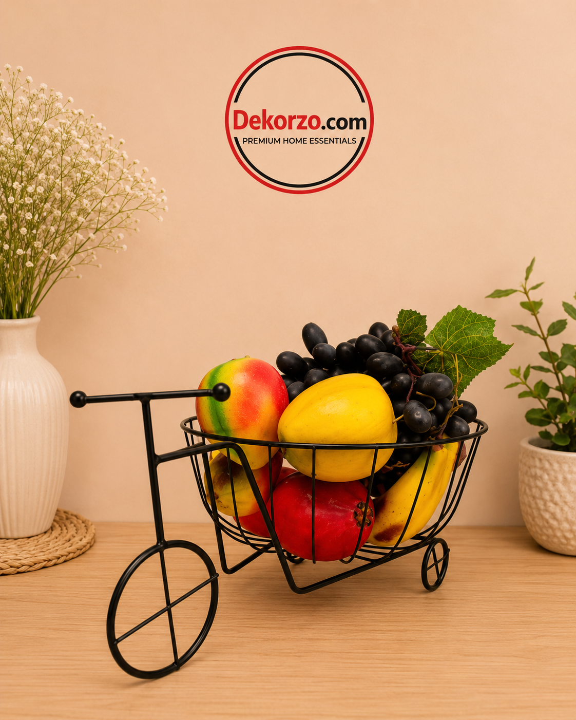 Metal Bicycle Type Fruit Basket