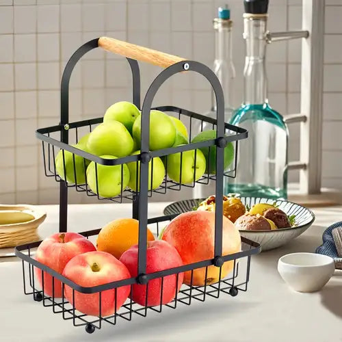 Fruits, and Vegetables, Kitchen Organizer Basket Durable Kitchenware
