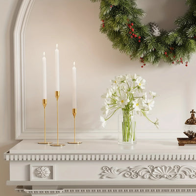 Elegant Golden Candle Holder Set